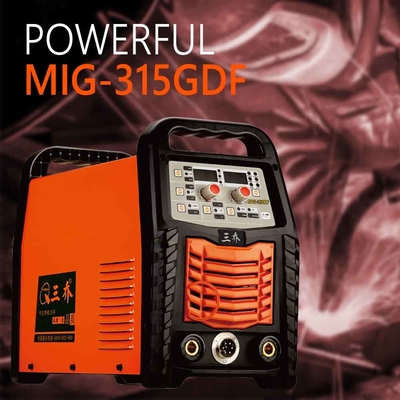 IGBT Inverter 315A Co2 MIG máquina de solda pulso duplo com carretel de fio de 15 kg